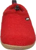 A red slipper with a tan sole is shown from the front. Anteprima dell’immagine prodotto