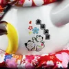 Glückskatze Maneki-Neko Familie Porzellan 30cm weiß Produktbild-Vorschau 10