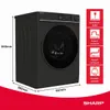 SHARP ES-WNFL914CMDA-DE Waschmaschine, 9 kg, Energieklasse Produktbild-Vorschau 3