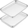Homikit sada 2 nerezových plechů na pečení 23x17x2,5 cm - Náhled obrázku produktu 1