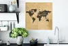 MuchoWow® Poster Weltkarte - Vintage - Braun 50x50 cm - Produktbild-Vorschau 3