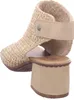 Rieker Damen Sandalette Schaft Bastoptik Blockabsatz 64670, Produktbild-Vorschau 14
