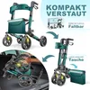 KESSER® Rollator Aluminium faltbar, höhenverstellbar & bis Produktbild-Vorschau 9