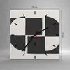 Wanduhr - Quadrat - Glasuhr - Abstraktion Kontrast Figuren Produktbild-Vorschau 3