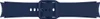 A close-up, top-down view of a navy blue watch band with a buckle. Produktbild-Vorschau