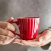 Bloomingville Becher LATINA Rot mit Henkel Tasse Keramik Produktbild-Vorschau 2