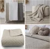 CalmyHOME Tagesdecke Bett Bettüberwurf Überwurf Beige Produktbild-Vorschau 5