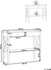 BELIANI Konsolentisch Schwarz 35 x 100 cm 2 Schubladen MDF Produktbild-Vorschau 6
