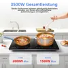 AMZCHEF Induktionskochfeld 2 Platten, Induktionsherd Doppel Produktbild-Vorschau 2