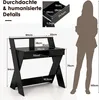 COSTWAY Computertisch mit Schublade, Schreibtisch mit Produktbild-Vorschau 7