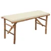 vidaXL Banc de jardin pliable avec support 118 cm bambou Voir les images du produit 8