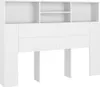vidaXL Comò con testiera Bianco 140 x 19 x 103,5 cm Anteprima dell’immagine prodotto 1