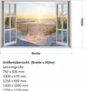 153 Wandtattoo Fenster - Ostseestrand Maritim - Größe 750 x Produktbild-Vorschau 5