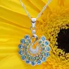 Anhänger Pfau mit Swarovski Steinen mit Singapurkette 925 Produktbild-Vorschau 3
