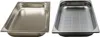 Two stainless steel food pans shown side by side. Produktbild-Vorschau