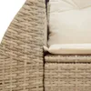 Design Gartensofa mit Kissen 2-Sitzer Beige Poly Rattan, Produktbild-Vorschau 7