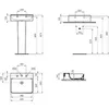 IDEAL STANDARD T381601 Waschtisch Conca, 3 Hl., o.Ül., Produktbild-Vorschau 5