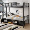 A bunk bed with storage underneath, set up in a bedroom. Anteprima dell’immagine prodotto