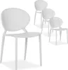 Homestyle4u Gartenstuhl WM Grau 4er Set stapelbar Produktbild-Vorschau 3