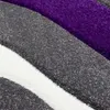 Tapis élégant à l'aspect ondulé | en gris lilas& blanc Voir les images du produit 2