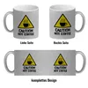 Caution Hot Coffee Glitzer-Kaffeebecher mit Warnsymbol Produktbild-Vorschau 4