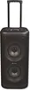 A black trolley speaker with a retractable handle. Voir les images du produit