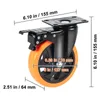 Kółka meblowe VEVOR zestaw 4 kółek skrętnych PVC φ127 mm Podgląd zdjęcia produktu 8