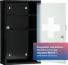 First Aid Only Medizinschrank Schwarz mit Glastür und 3 Produktbild-Vorschau 2