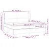 vidaXL Boxspringbett mit Matratze Schwarz 200x200 cm Stoff Produktbild-Vorschau 8