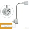 LED Steckdosenlampe dimmbar, Steckerleuchte 2W, flexibel, Produktbild-Vorschau 7