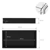 LuxeBath Wandnische aus Edelstahl, 60x30x10 cm, Schwarz, Produktbild-Vorschau 6