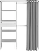 BARI Armoire non extensible blanc 1 tiroir - L 143,5 x P 48 Voir les images du produit 8