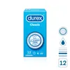 Durex Classic, Pánský kondom, Průhledná, Latex, 52 mm, 12 Náhled obrázku produktu 12