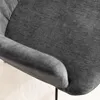 home24 Drehbarer Armlehnenstuhl - Grau - Chenille - Eisen - Produktbild-Vorschau 7