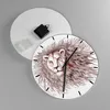 Wanduhr - Rund - Glasuhr - Löwe König Tierwelt Pelz - Produktbild-Vorschau 2