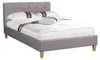 Polsterbett ADELE Bett mit Stoff in grau 120x200 cm Produktbild-Vorschau 4