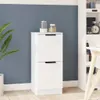 vidaXL Dressoir, wit, 30x30x70 cm, houtvezel Productafbeelding-voorbeeld 1