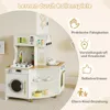 COSTWAY Doppelseitige Kinderküche Eck mit Licht & Sound, Produktbild-Vorschau 5