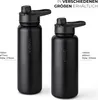 Trink Flasche Edelstahl 750ml Thermoflasche Sport Gym isoliert Strohhalm Vinsun Produktbild-Vorschau