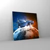 Bilder auf glas - Kosmos Sputnik - 30x30cm - Glasbilder - Produktbild-Vorschau 4