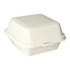 Papstar Hamburger Boxen aus Zuckerrohr weiß 14 x 15 x 8 cm Produktbild-Vorschau 1