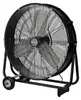 Podlahový ventilátor Ø 60 cm 230 W kovový černý Náhled obrázku produktu 1