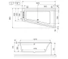 Badewanne Sfera 160 X 95 cm rechts + Styroporverkleidung Produktbild-Vorschau 3