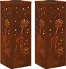 vidaXL Zonnepaneel LED straatlamp, 2 stuks, warm wit licht, Productafbeelding-voorbeeld 1