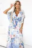 Numoco Maxikleid für Frauen Quedulfus azurblau One size Produktbild-Vorschau 4