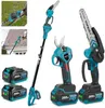 Akku Hochentaster und Astschere mit Teleskopstiel, 4-in-1 Produktbild-Vorschau 1