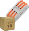10 Pack Schnellverbinder 3 Eingänge und 3 Ausgänge SPL-3 Produktbild-Vorschau 1