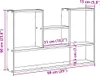 vidaXL Nástenná polica čierna dubový vzhľad 99x15x60 cm Náhľad obrázku produktu 7