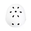 A white helmet with black ventilation holes, shown from a top-down perspective against a white background. Produktbild-Vorschau