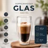 6x Latte Macchiato Gläser doppelwandig 450ml Cappuccino Produktbild-Vorschau 4